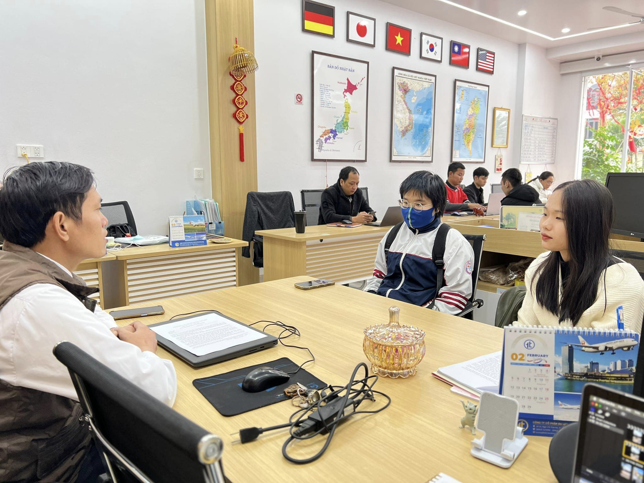 Cẩm Ly ngày nhập học tại Trung tâm tư vấn du học ITC