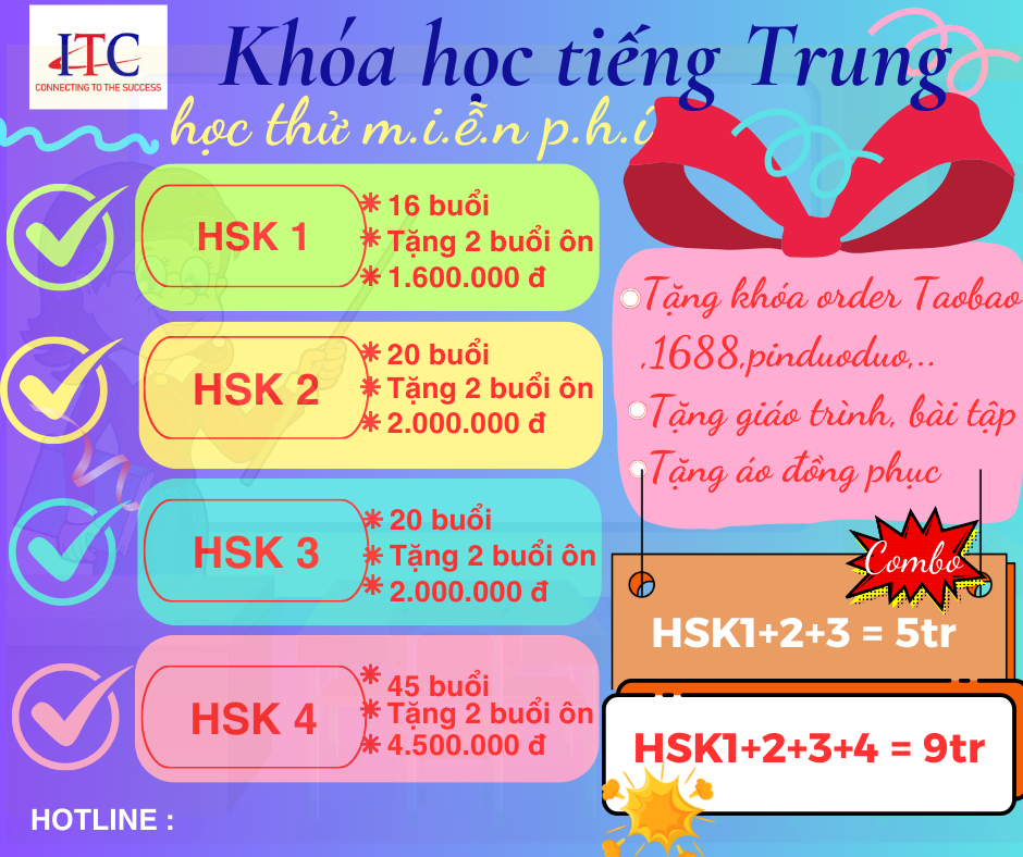 ITC - Mở lớp học tiếng Trung cho người mới bắt đầu