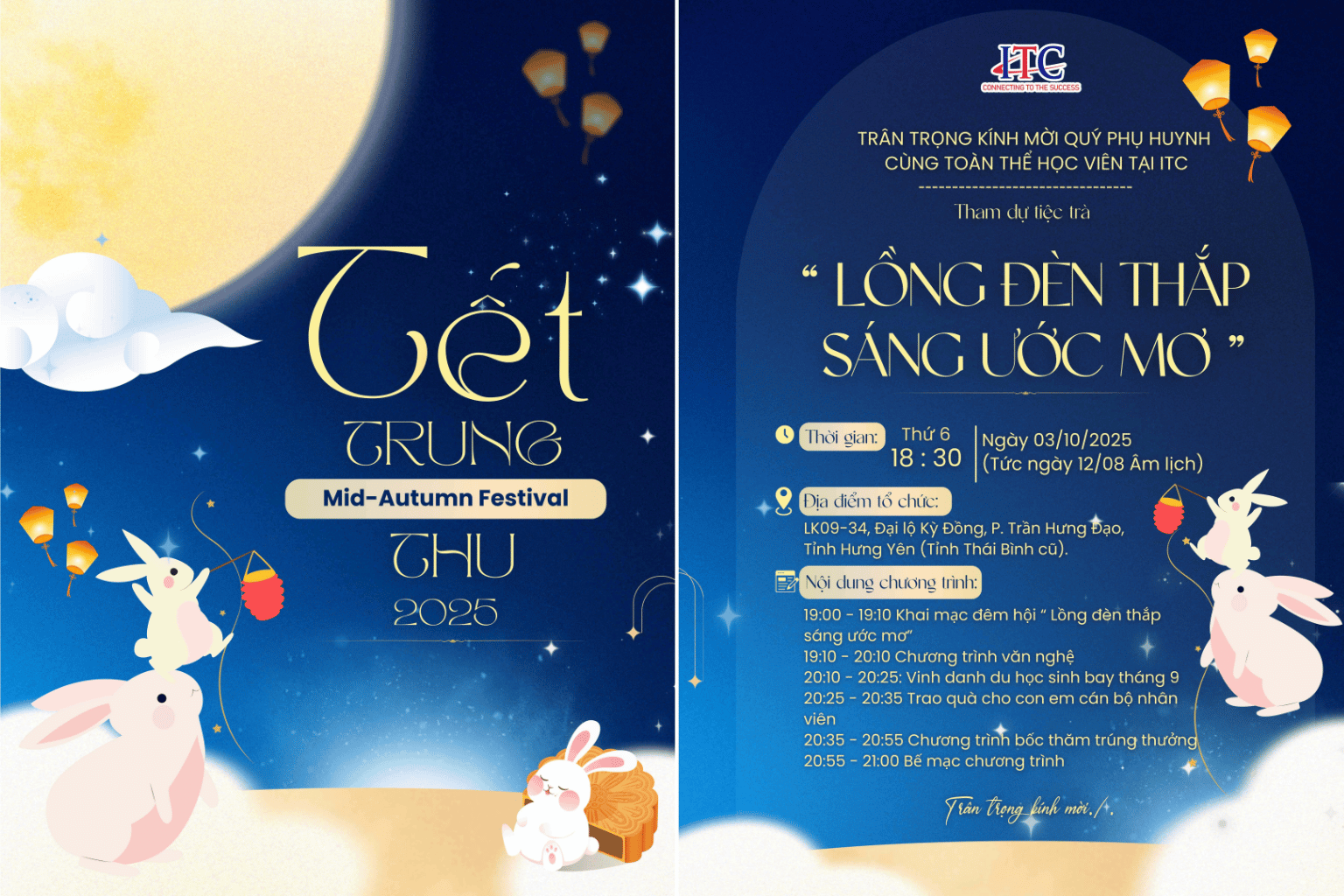 THƯ MỜI THAM DỰ TẾT TRUNG THU 2025 CÙNG ITC