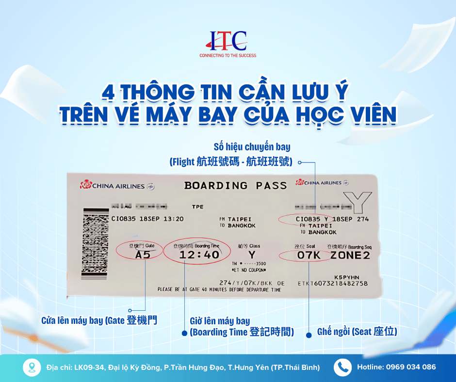Những Thông Tin Quan Trọng Trên Vé Máy Bay Đi Đài Loan Mà Bạn Nên Biết?