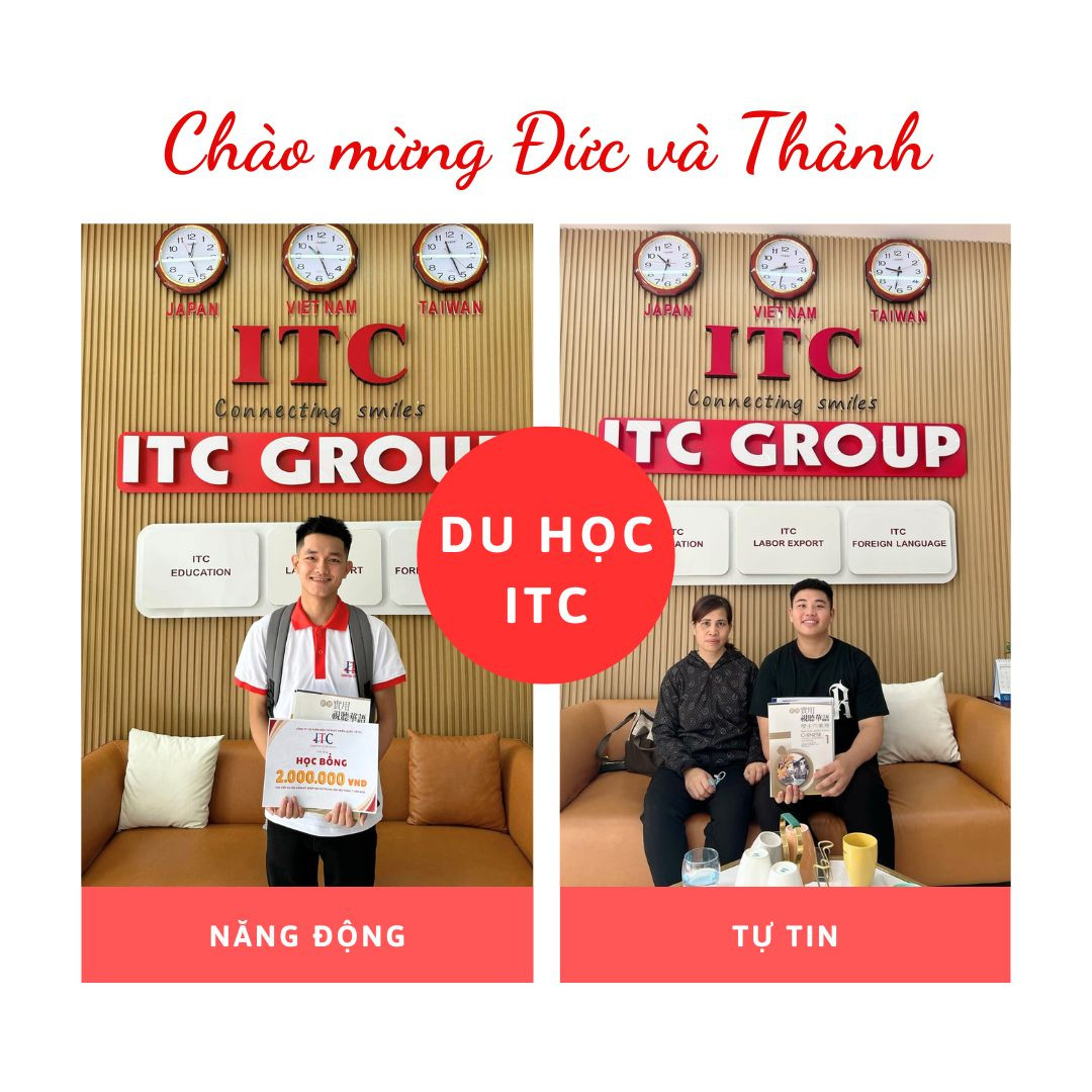 [Du học] Chào mừng 2 em Đức và Thành từ Kiến Xương đã chọn tham gia du học ITC 