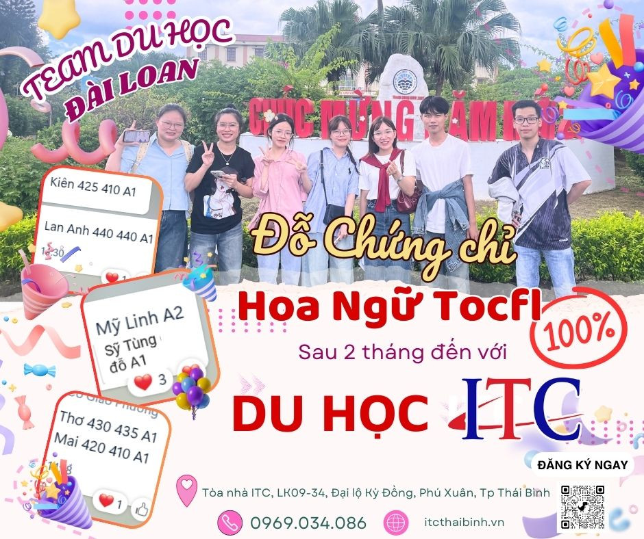 [Du học] Anh chị ơi! Chúng em đỗ chứng chỉ Hoa Ngữ rồi. Đi du học Đài Loan thôi