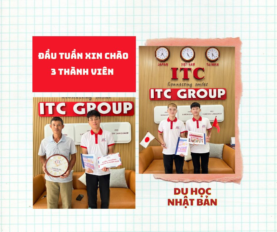 [Du học] Chào đón 3 học sinh tham gia chương trình Du học Nhật Bản tại ITC