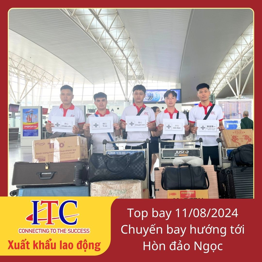 [Xuất cảnh] Chúc mừng Top xuất cảnh 11/08/2024 đã đặt chân tới Hòn đào Ngọc Đài Loan - mở rộng tương lai cho bản thân và gia đình