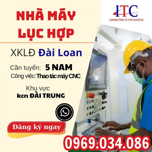 NHÀ MÁY THAO TÁC MÁY MÓC CNC LỰC HỢP - KCN ĐÀI TRUNG