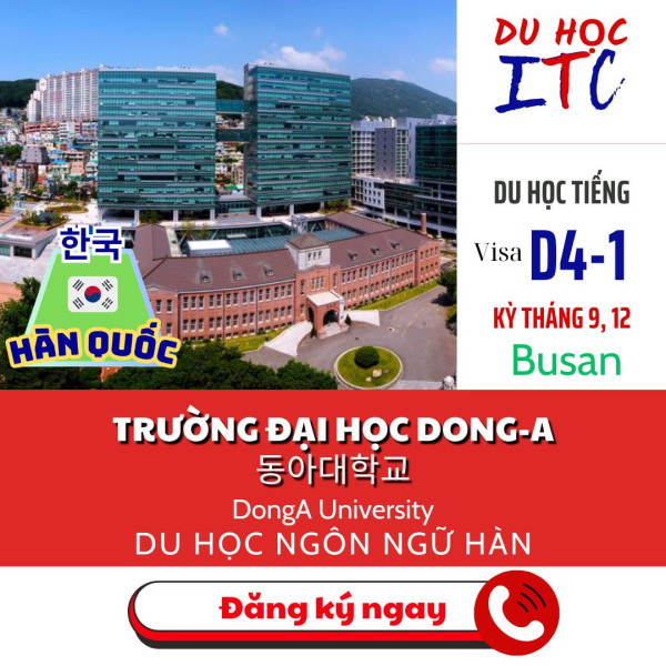 ĐẠI HỌC DONG-A DU HỌC TIẾNG VISA D4-1 