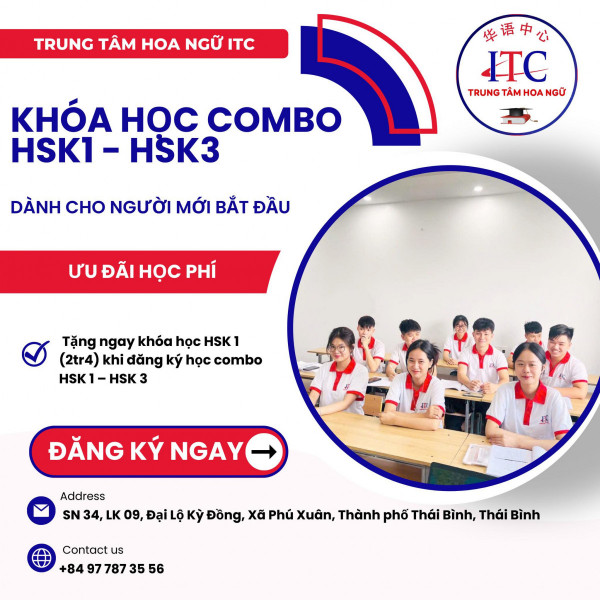 KHÓA HỌC TIẾNG TRUNG từ HSK1 - HSK3