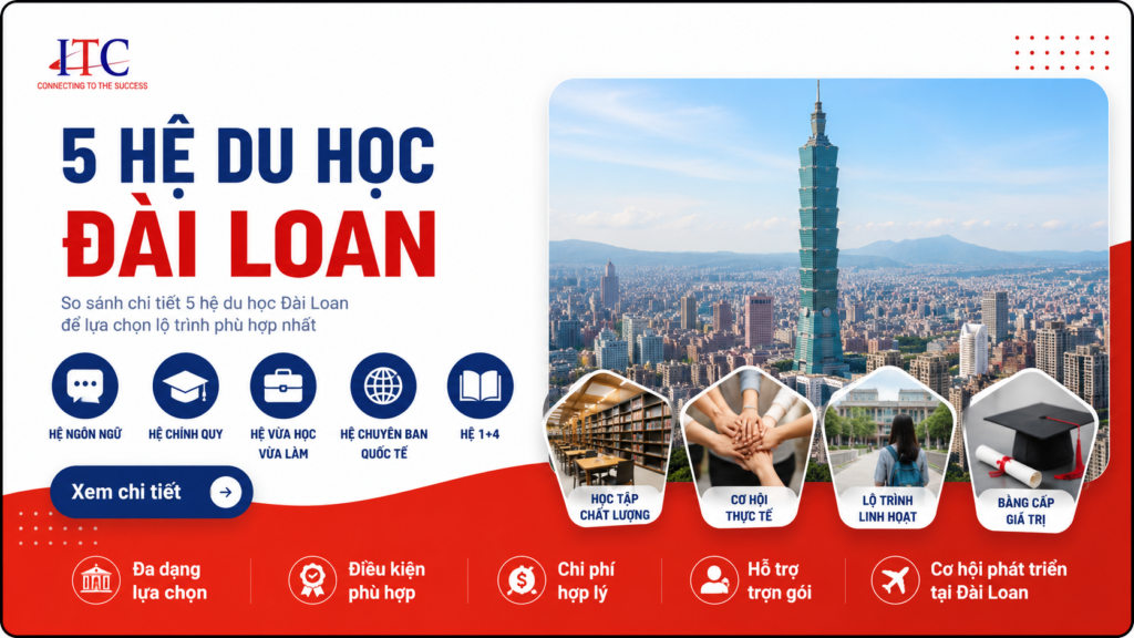 So sánh 5 hệ du học Đài Loan: Nên chọn hệ nào?